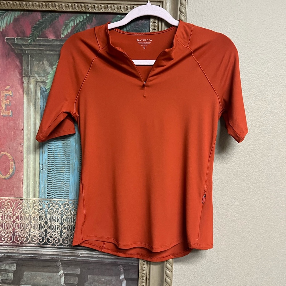 🍁 Athleta Rust Orange Top